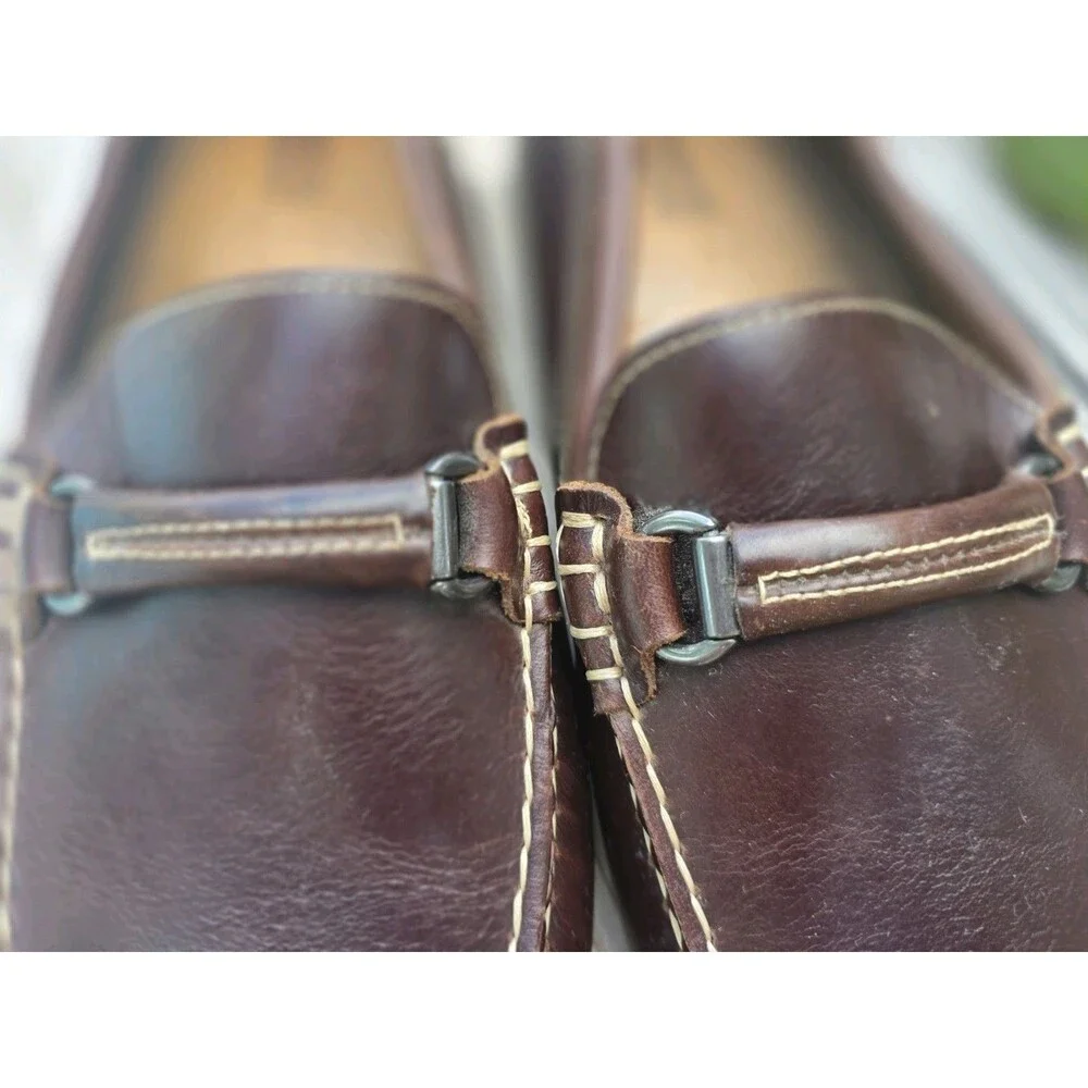 Men's Johnston & Murphy Brown Driving Shoes/Loafers Size 10M - Picture 2 of 7